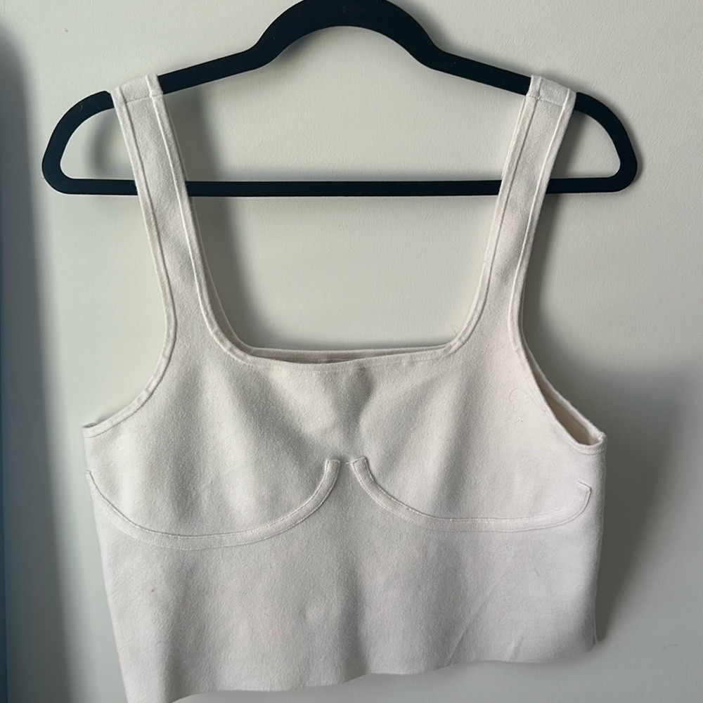 Good American Cupped Crop Tank